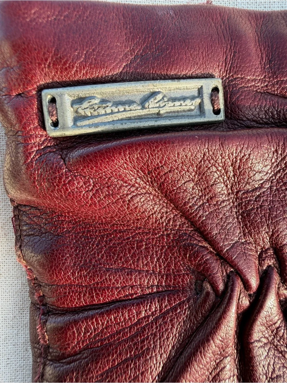 Etienne Aigner Sz 8 Vintage Wool Lined Gloves Classic Minimalist Winter